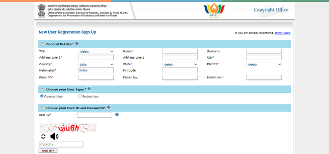 How to Copyright a Book in India new user