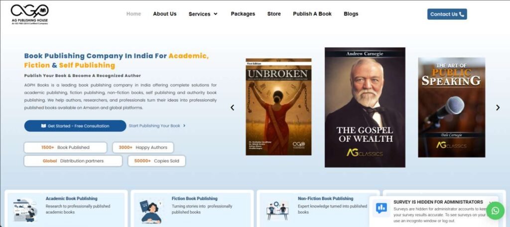 Top 10 Book Publishers in India- AGPH Books