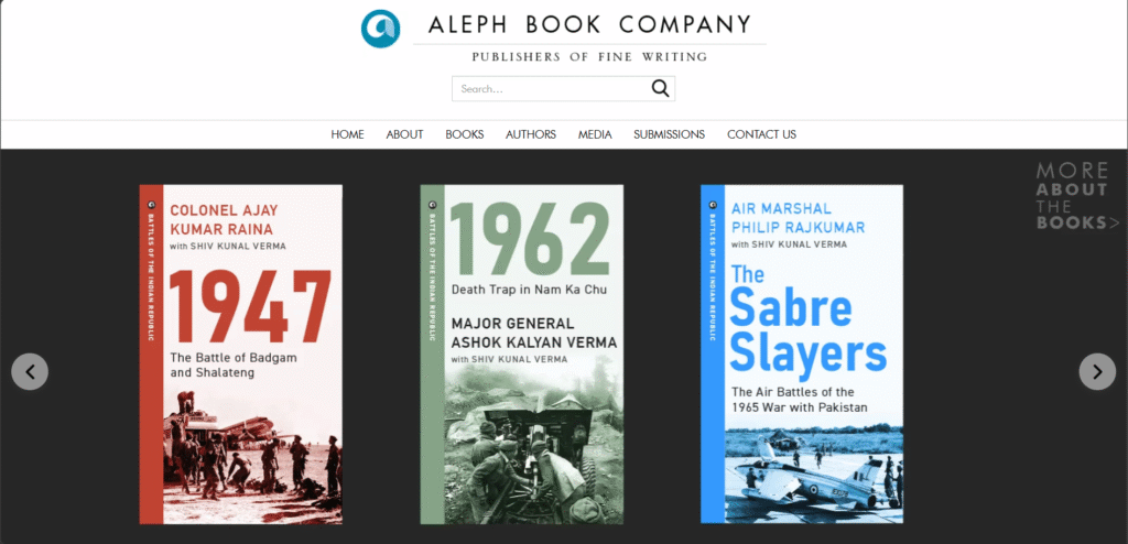 Top 10 Book Publishers in India- Aleph Book Company